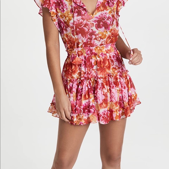 Misa Marion Mini Skirt size S. Floral print
